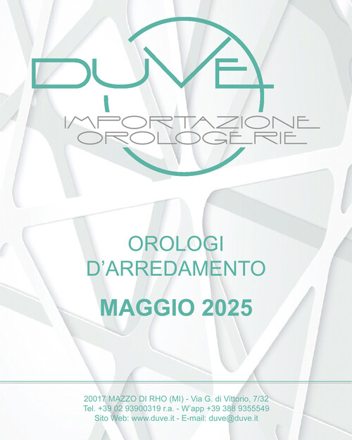 Catalogo Orologi d'arredamento 2025